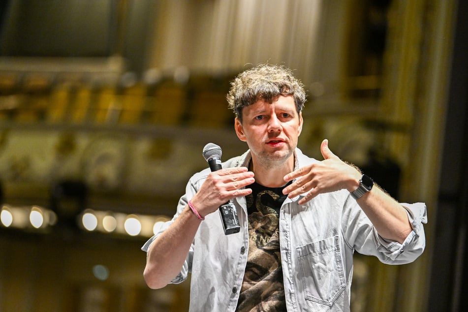 Christian Friedel (47) während der Proben zu "Love, Death &amp; Shadows" im Schauspielhaus.