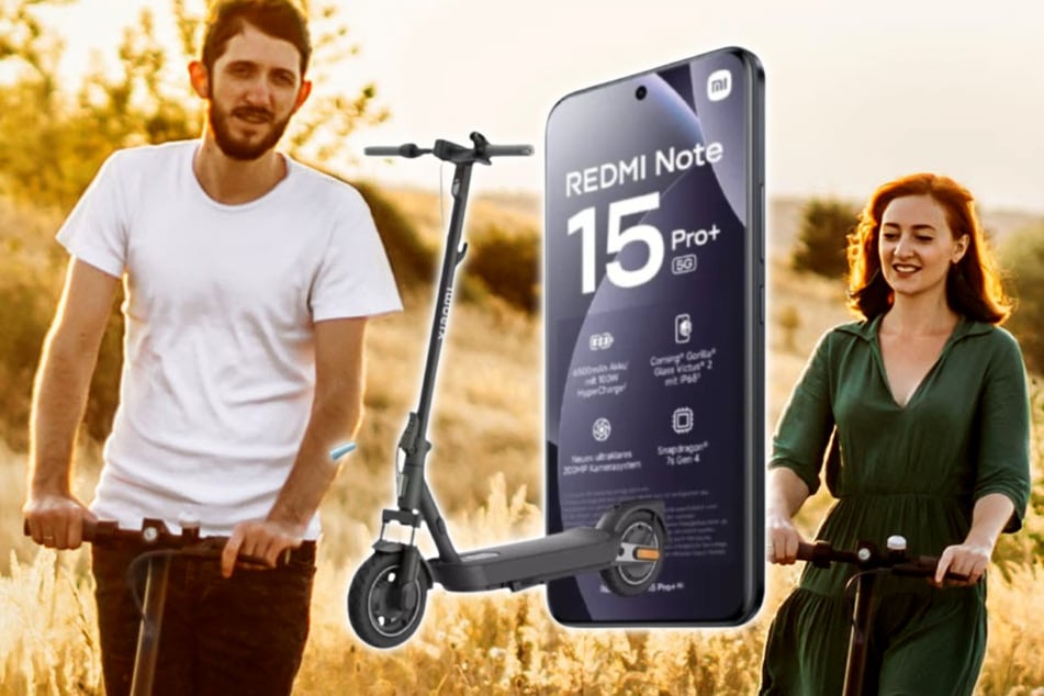 Xiaomi Redmi Note 15 Pro+ 5G mit gratis E-Scooter für einmalig 1 Euro bei Blau