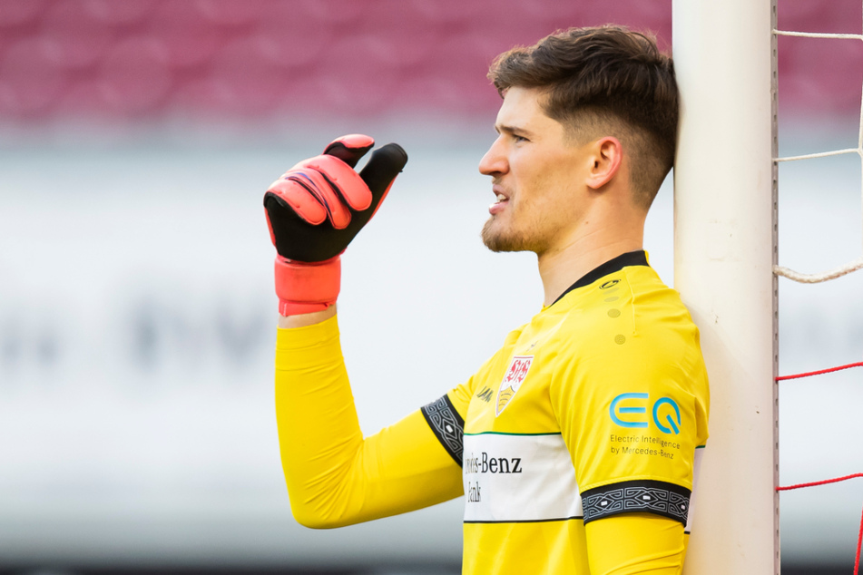 VfB-Keeper Gregori Kobel (23) vermisst wie seine Kollegen die Atmosphäre im Stadion.