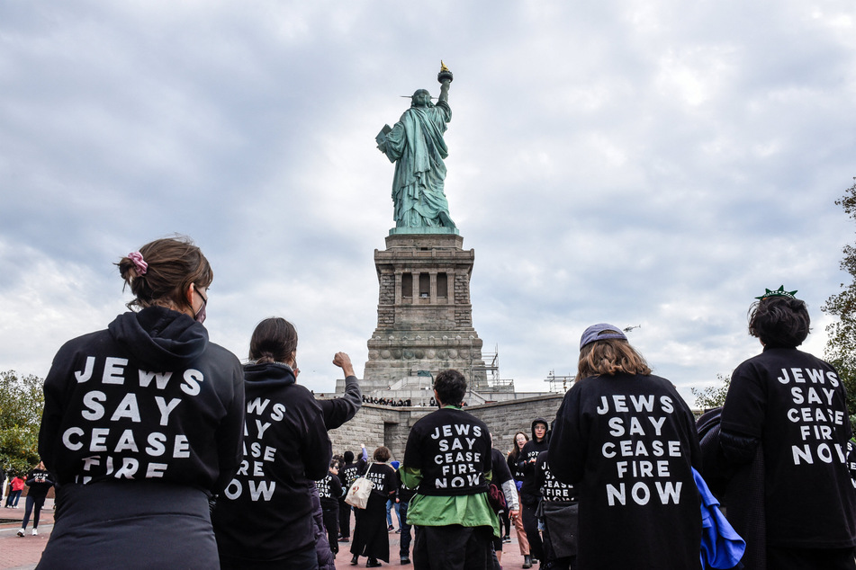 Activists from Jewish Voice for Peace have been occupying high profile New York City locations like the Statue of Liberty, calling for a ceasefire in the Israel-Gaza war.