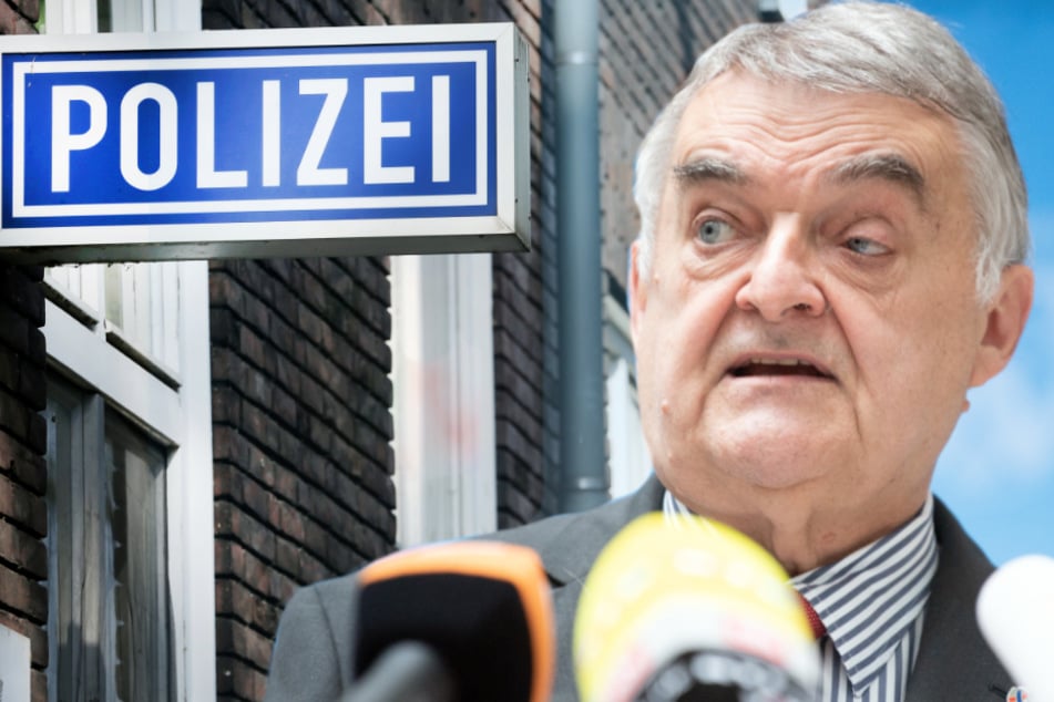 NRW-Innenminister Herbert Reul (68, CDU) geht inzwischen von 173 Verdachtsfällen im Skandal um rechte Polizei-Chats aus. (Fotomontage)