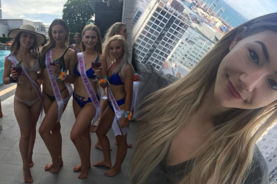 Amber-Lee Friis (23, zweite von rechts) war 2018 Finalistin bei "Miss Universe New Zealand".