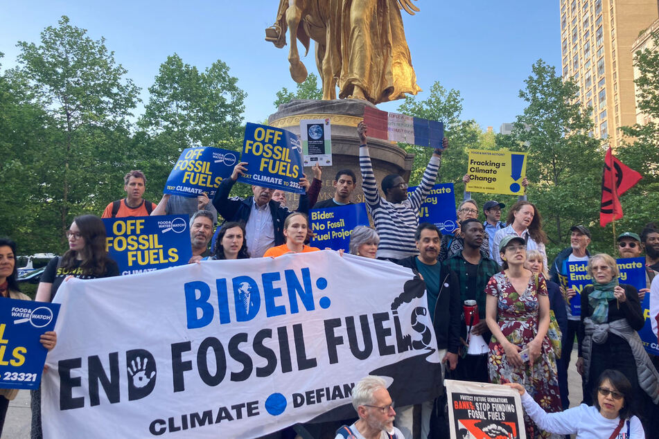 Biden has been accused of breaking his campaign promise not to approve any new federal fossil fuel drilling projects and to cut greenhouse gas emissions in half by 2030.