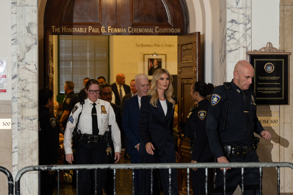 Ivanka Trump leaving the New York State Supreme Court as she testifies in the Trump Organization civil fraud trial in New York City on Wednesday.