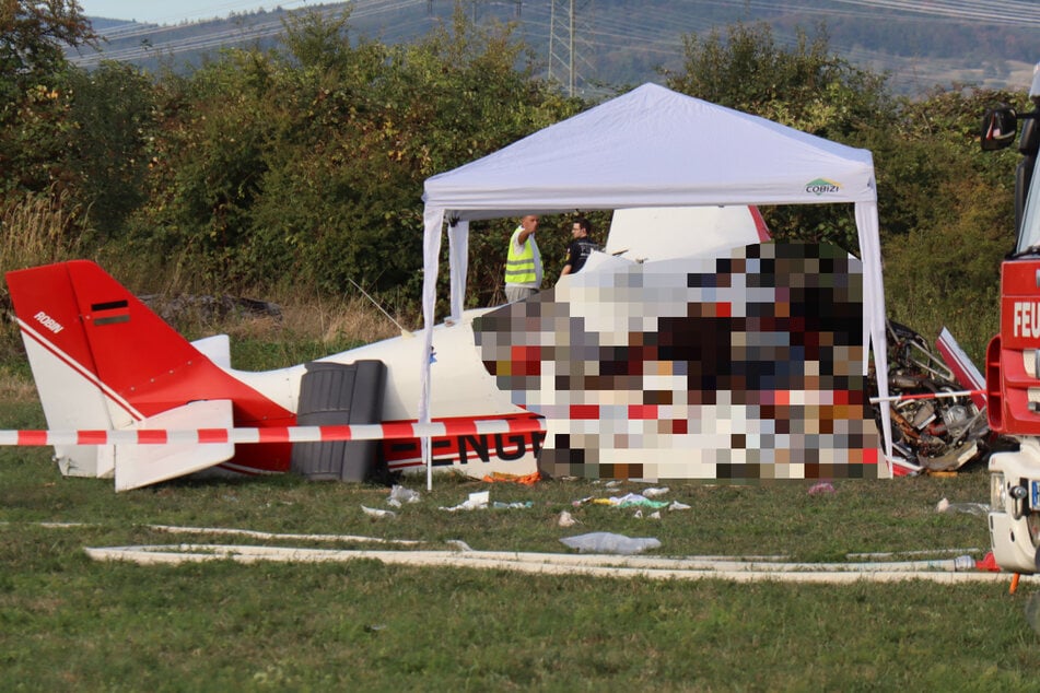 Propellerflugzeug in Südhessen abgestürzt, zwei Tote