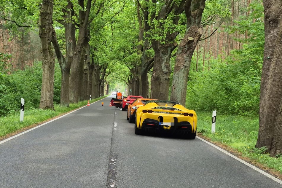 So viele Luxusautos sieht man auch nicht alle Tage.