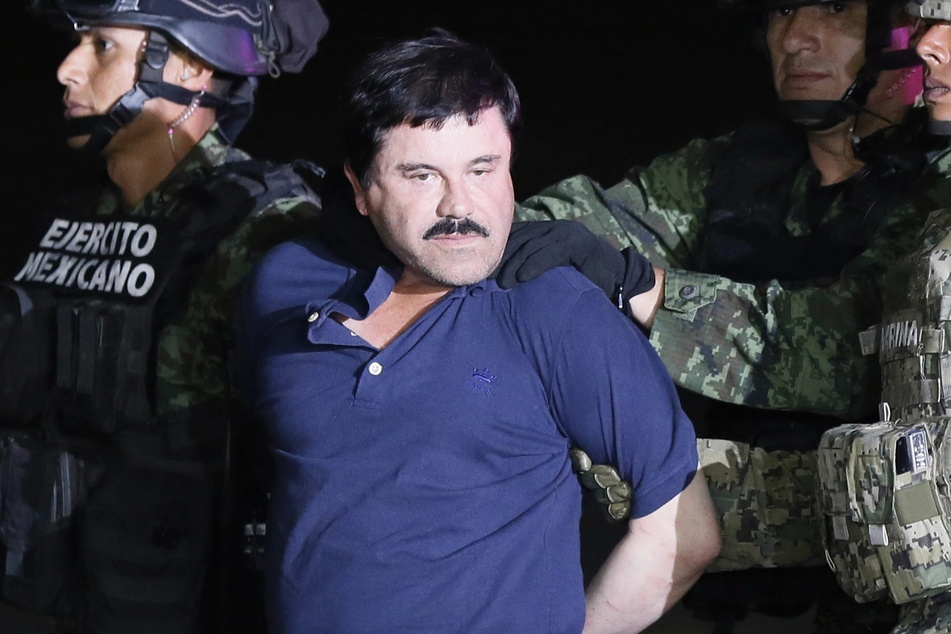 Der Drogenboss Joaquin Guzman Loera "El Chapo" wird von mexikanischen Soldaten im Januar 2016 mit einem Militärhubschrauber zum Hochsicherheitsgefängnis Altiplano zurückgebracht. Bereits zweimal glückte ihm eine Gefängnisflucht.