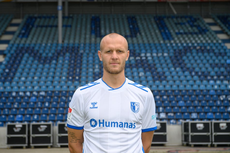 Torhüter Dominik Reimann (28) bleibt der Kapitän beim 1. FC Magdeburg.