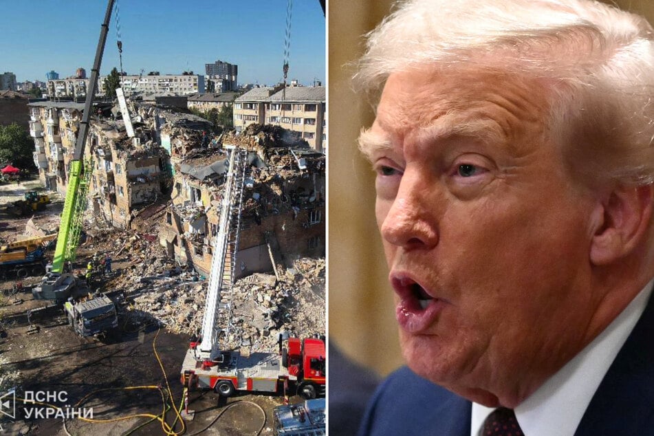 The White House said Trump was "not happy" but "also not surprised" by Russia's deadly attack on Kyiv.