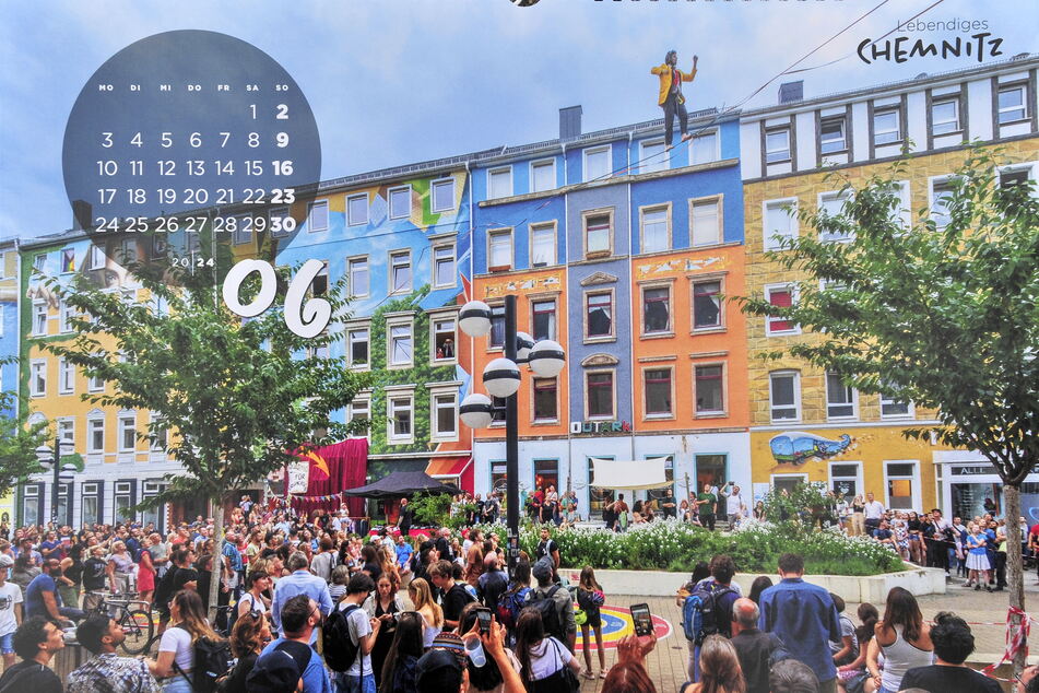 Der Kalender zeigt "Lebendiges Chemnitz" in Bildern von Fotograf Dirk Hanus.