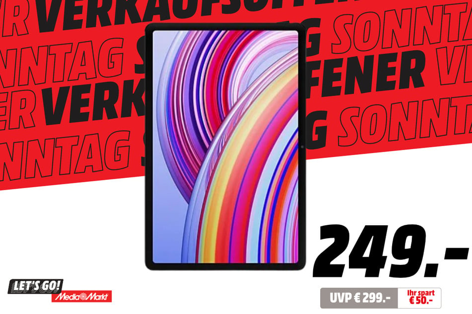 Xiaomi Redmi Pad Pro für 249 statt 299 Euro.