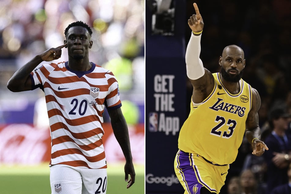 LeBron James congratulated Folarin Balogun after the Team USA striker emulated his "Silencer" celebration following his World Cup goal against Bosnia and Herzegovina.