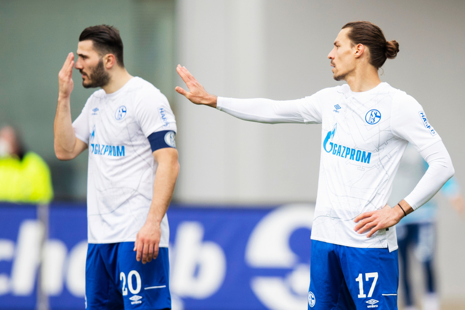 Sead Kolasinac (27, l.) und Benjamin Stambouli (30) konnten dem FC Schalke 04 in Freiburg keinerlei Stabilität verleihen.