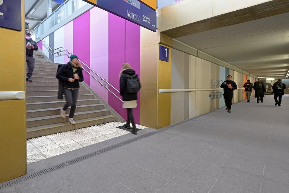 Am Hauptbahnhof Merseburg wurden im Rahmen des Sofortprogramms bereits freundlichere Zu- und Abgänge gestaltet.