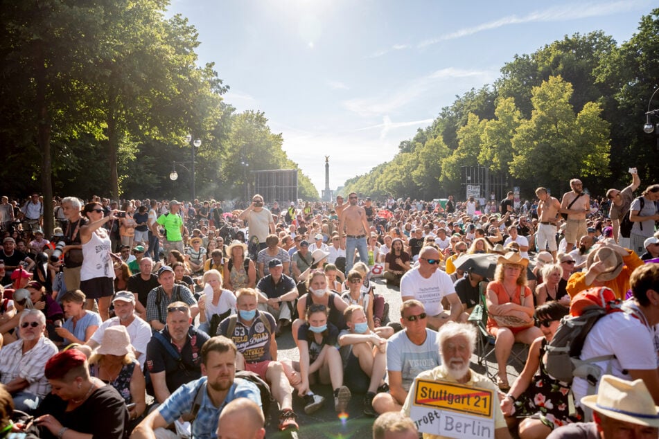 Die Corona-Demo vor einer Woche in Berlin.