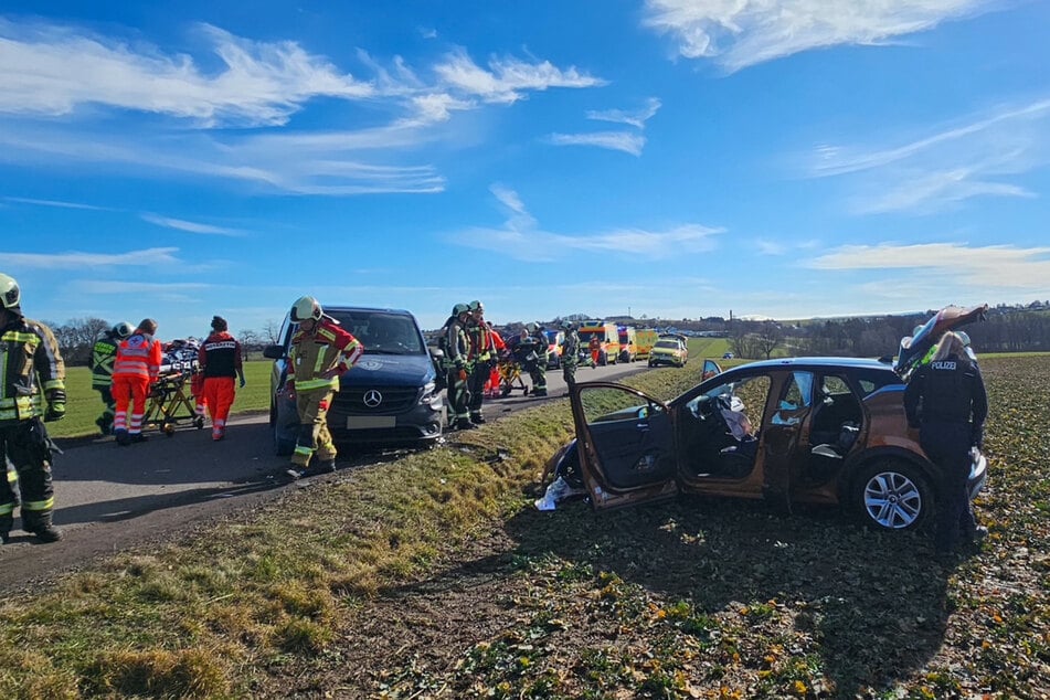 Zwischen den Ortschaften Braunsdorf und Kleinopitz hat es am Donnerstagvormittag böse gekracht.