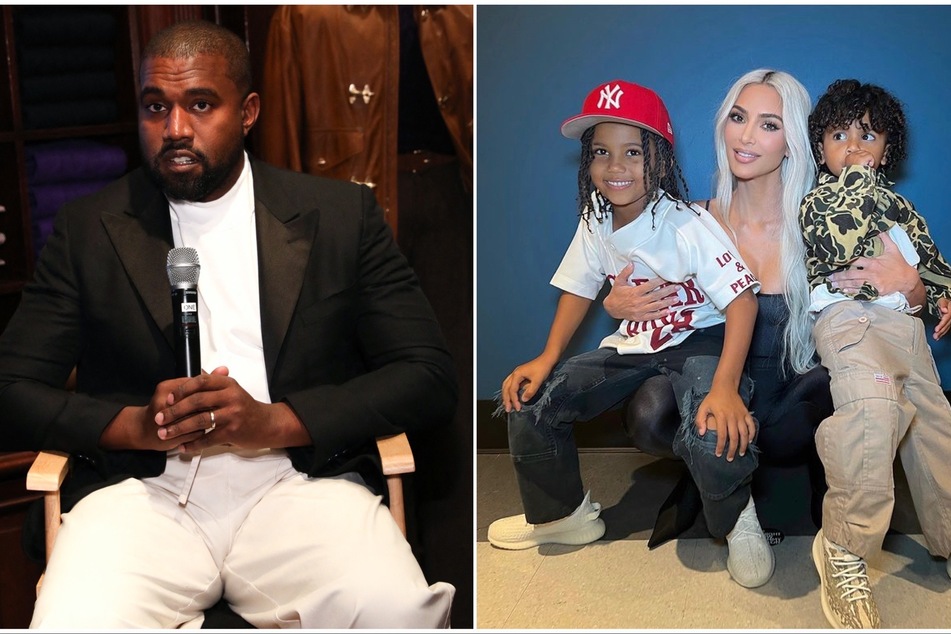 Kanye "Ye" West opened up about having new respect for his estranged wife Kim Kardashian (r) after publicly criticizing her.