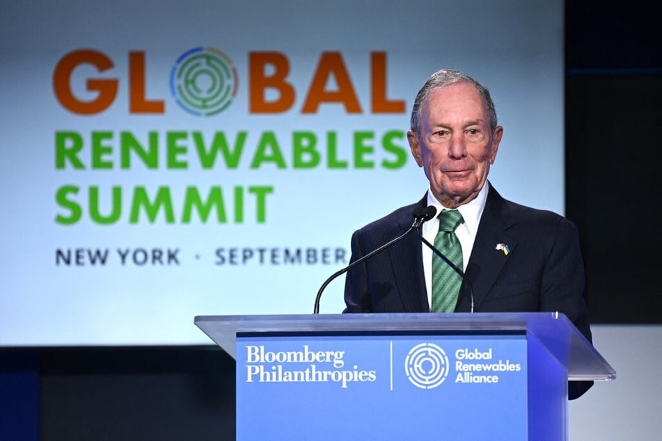 Michael Bloomberg speaks at the Global Renewables Summit, co-hosted by Bloomberg Philanthropies and the Global Renewables Alliance, on September 24, 2024, in New York City.