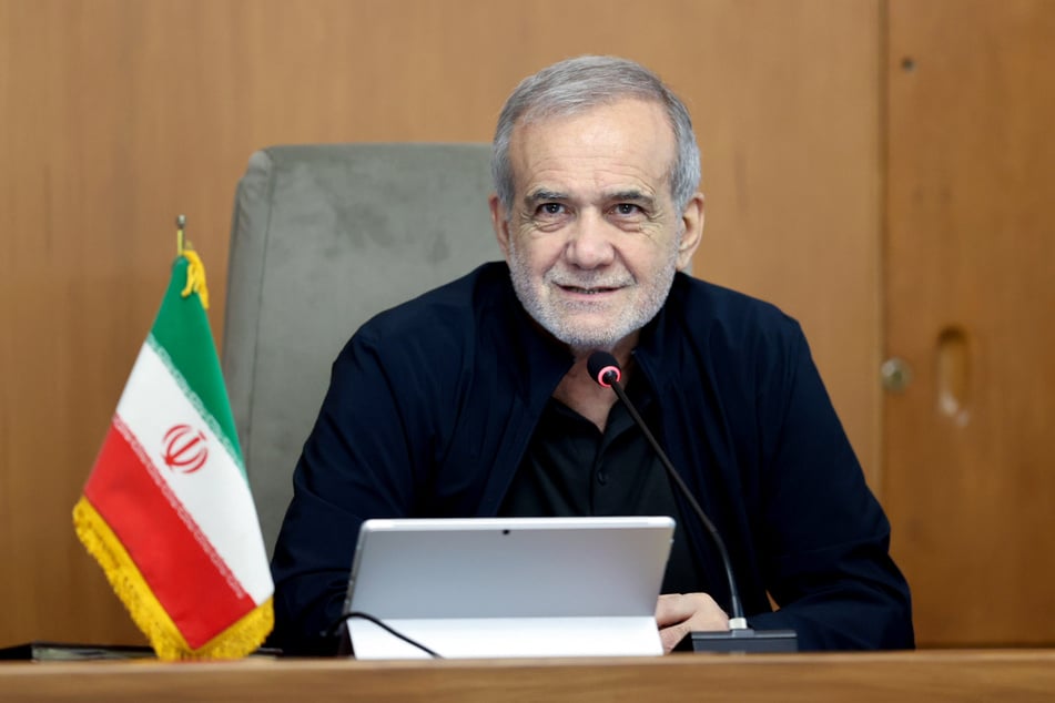 Irans Präsident Massud Peseschkian (70).