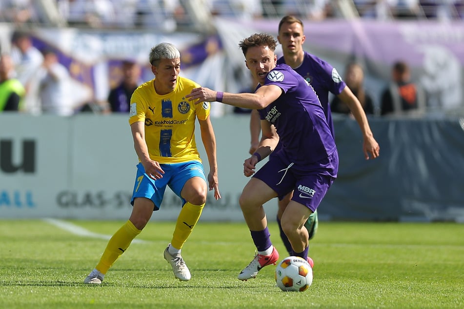 Pasqual Verkamp (27, l.) war das Selbstvertrauen über die komplette Spielzeit hinweg anzumerken.