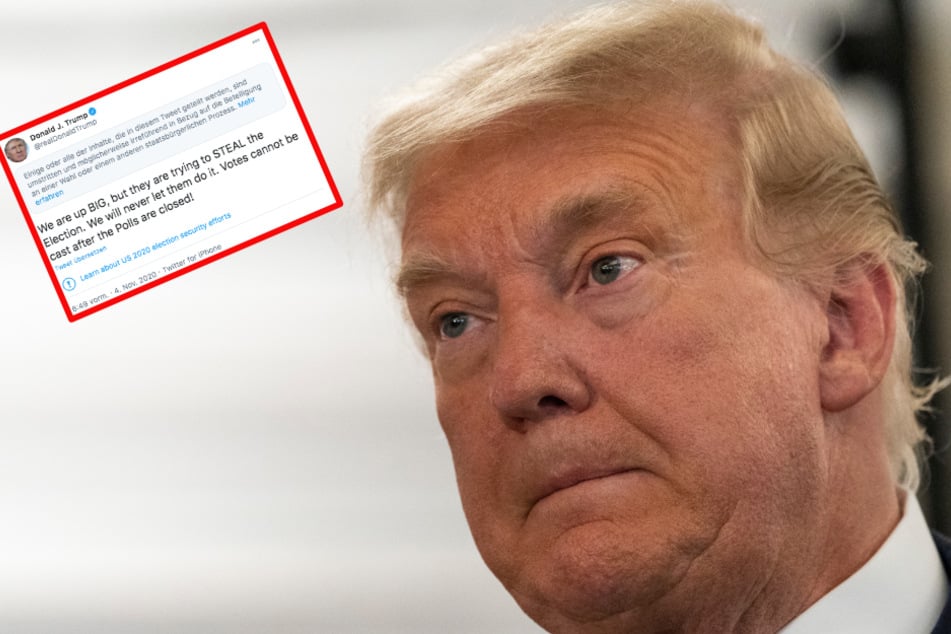 "Sie versuchen, die Wahl zu stehlen": Donald Trump wütet auf Twitter