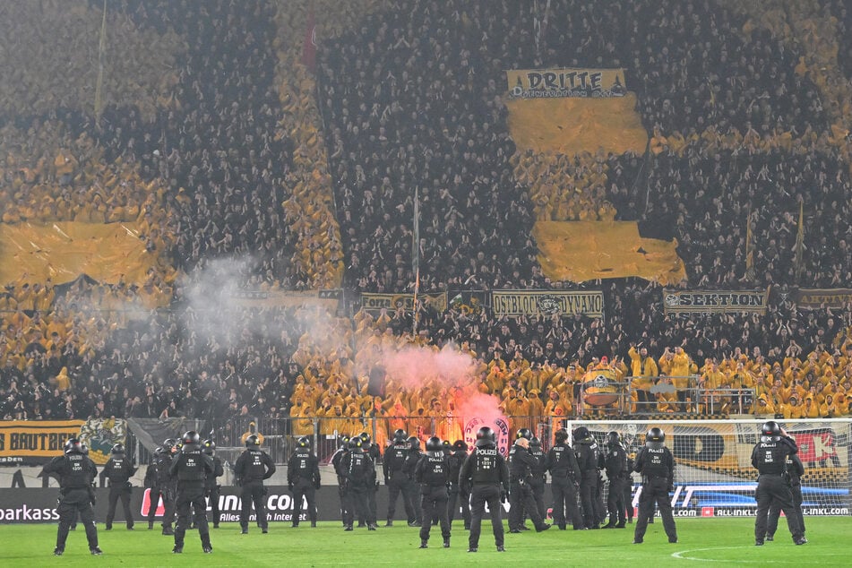 Die Polizei sicherte den K-Block ab.