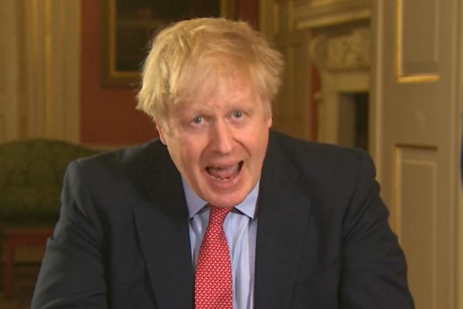 Boris Johnson, Premierminister von Großbritannien, wendet sich aus der Downing Street 10 mit einer Fernsehansprache zum Verlauf der Corona-Pandemie an die Briten.