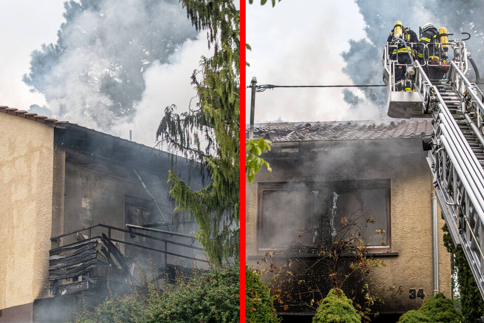 Wohnhaus in Flammen: Zwei schwer verletzte Rentner, hoher Schaden