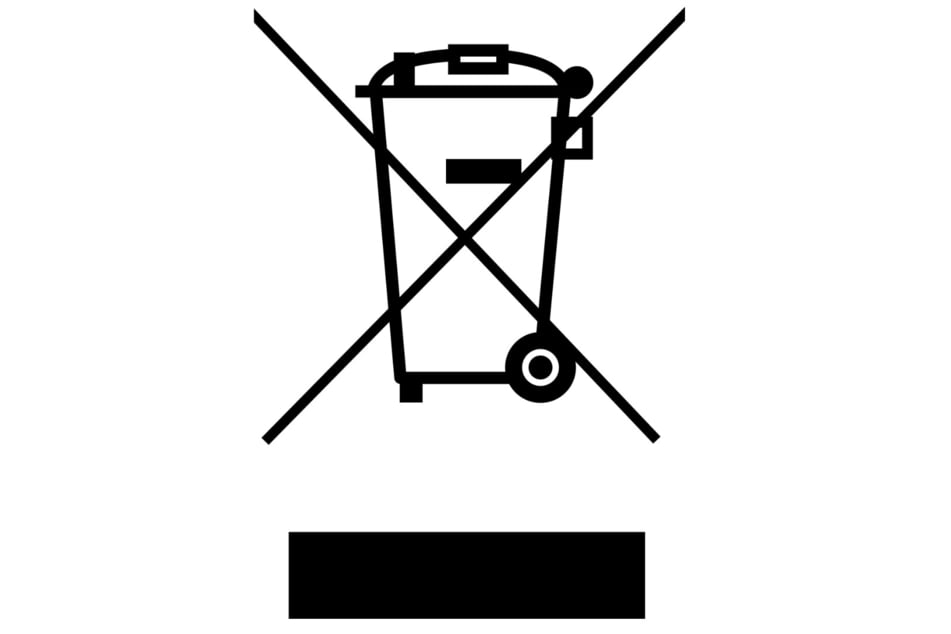 Du willst eine alte EC-Karte entsorgen? Dieses Symbol untersagt die Entsorgung im Hausmüll.
