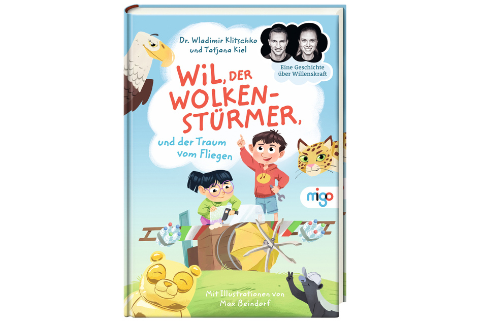 Das Cover des Kinderbuches "Wil, der Wolkenstürmer, und der Traum vom Fliegen" von Ex-Boxweltmeister Wladimir Klitschko und Tatjana Kiel.