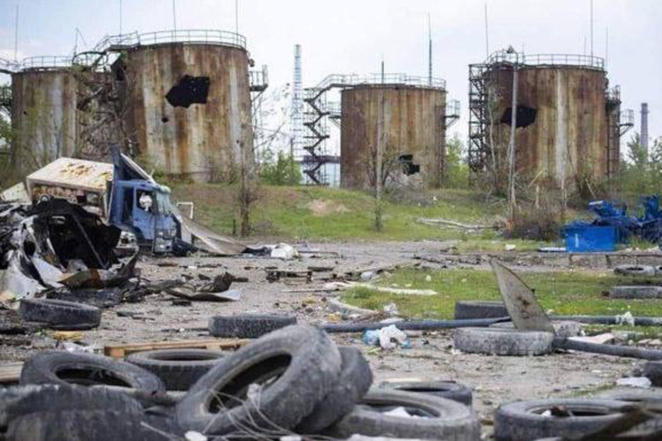Die Chemiefabrik "Asot" in Sjewjerodonezk: In den Bunkern sollen sich 800 Zivilisten aufhalten, darunter 200 Fabriksarbeiter.