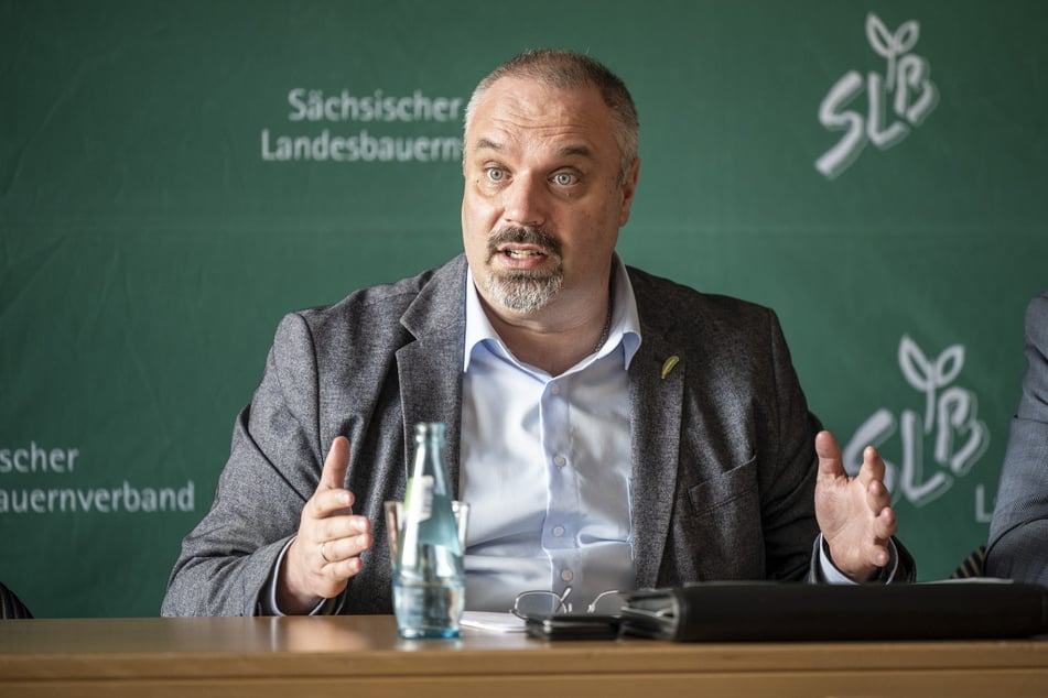 Auch Torsten Krawczyk (48), Chef des sächsischen Bauernverbands, übte große Kritik an der Ampel. (Archivbild)