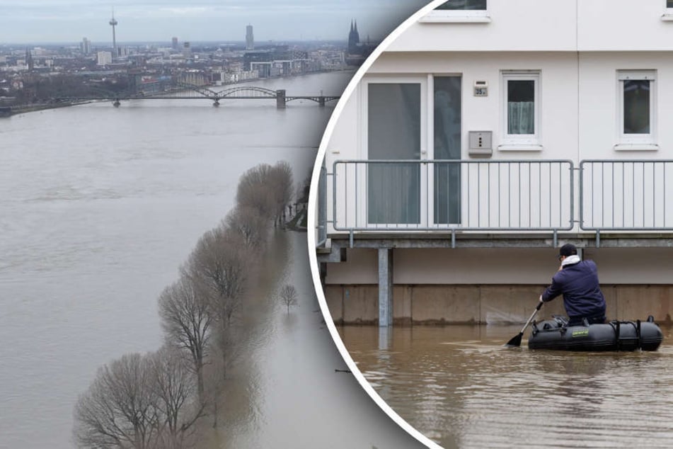 Hochwasser in NRW dauert an: Etliche Pegel liegen über Schwellenwert