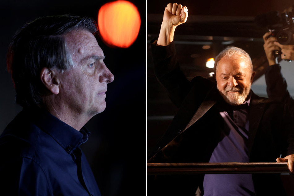 Luiz Inácio Lula da Silva (r.) beat incumbent Jair Bolsonaro in the first round of the Brazilian presidential election.