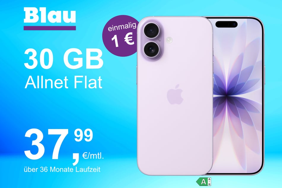 Das neue iPhone 17 im o2 Mobile XL für einmalig 1 Euro.