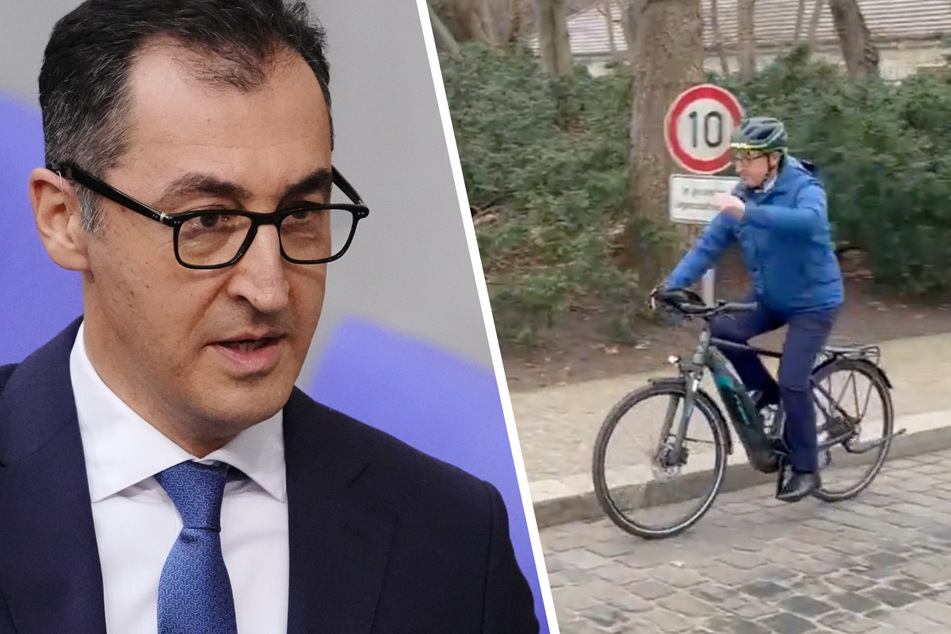 Statt dicker Limousine: Neu-Minister Cem Özdemir kommt mit dem Fahrrad!