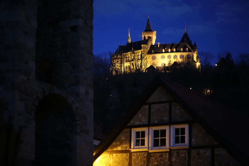 So konnte das Schloss Wernigerode bisher auch abends bestaunt werden.