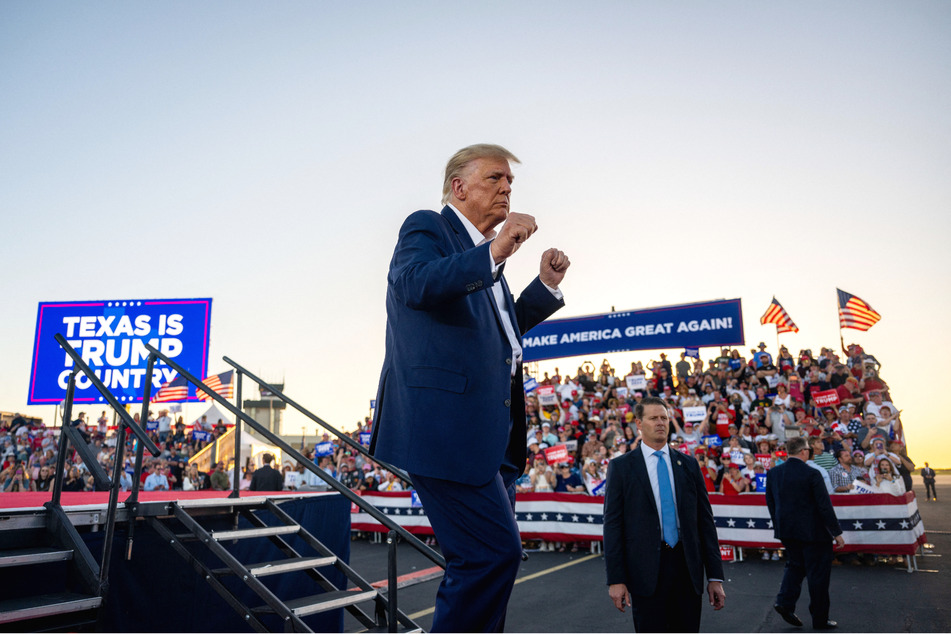 Donald Trump was welcomed with open arms in Waco, Texas on Saturday.