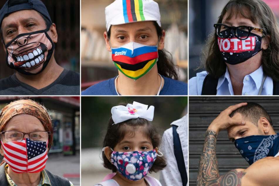 New Yorker mit ihren Mundschutzmasken. Seit dem Beginn der Pandemie haben sich in den USA mehr als 11 Millionen Menschen mit dem Coronavirus infiziert.