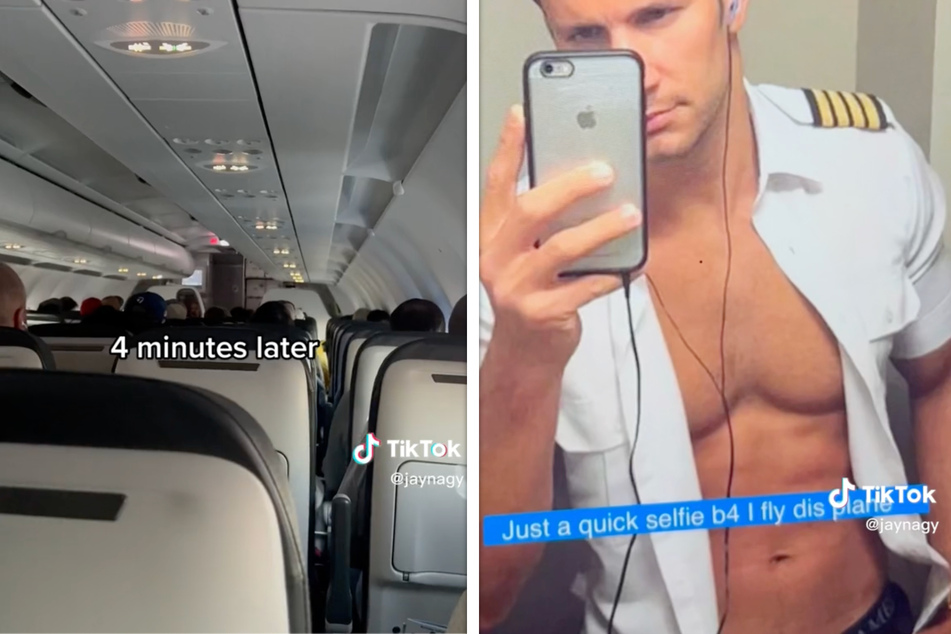 Passagier-Streich: Sexy Foto von Pilot im Flugzeug geteilt