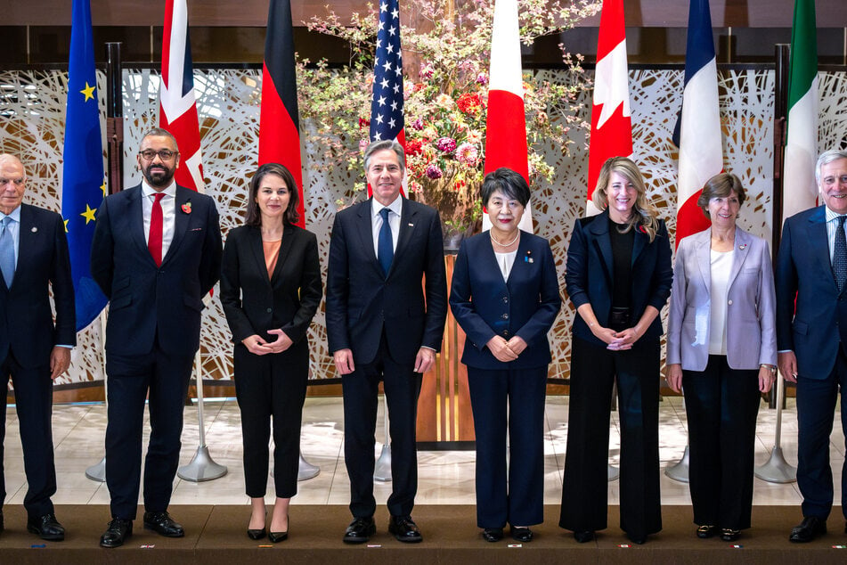 Die Außenminister der G7 in Tokio.