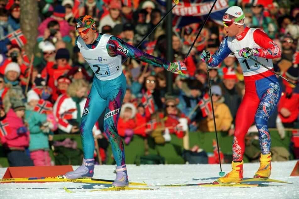 Silvio Fauner (heute 57, l.) 1994 bei den Olympischen Spielen in Lillehammer. (Archivfoto)