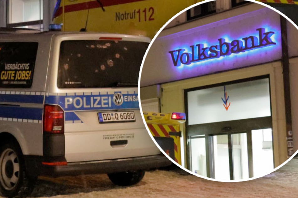 Chemnitz: Banküberfall in Chemnitz: Täter bedroht Mitarbeiterin mit Waffe