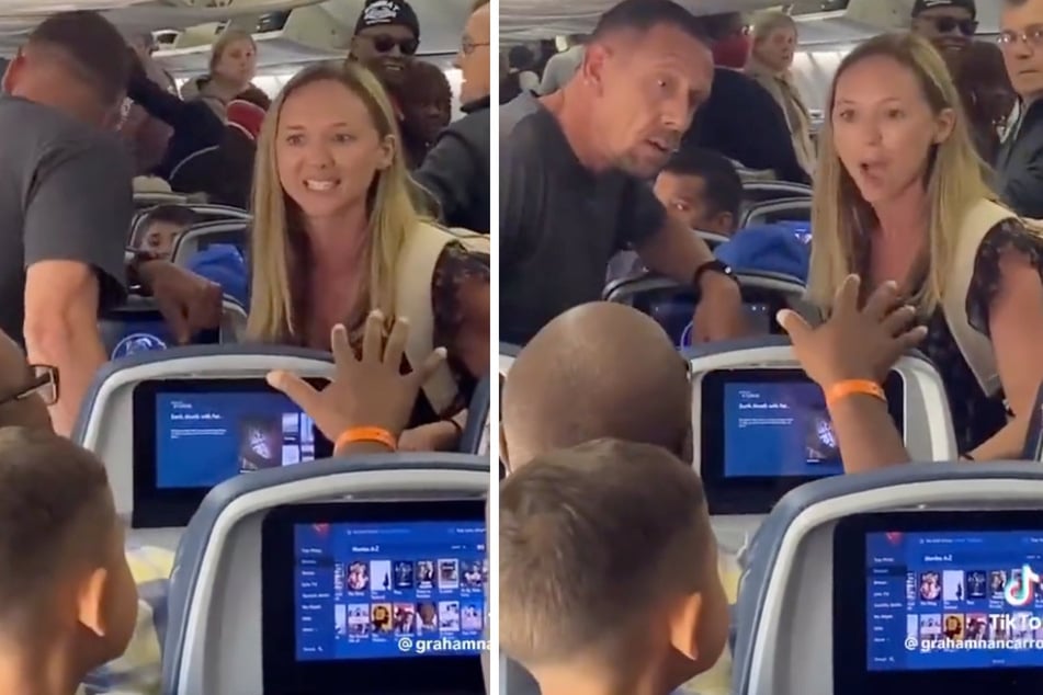 Frau klappt Sitz im Flieger nach hinten: Was Reisende deshalb macht, lässt sie ausflippen