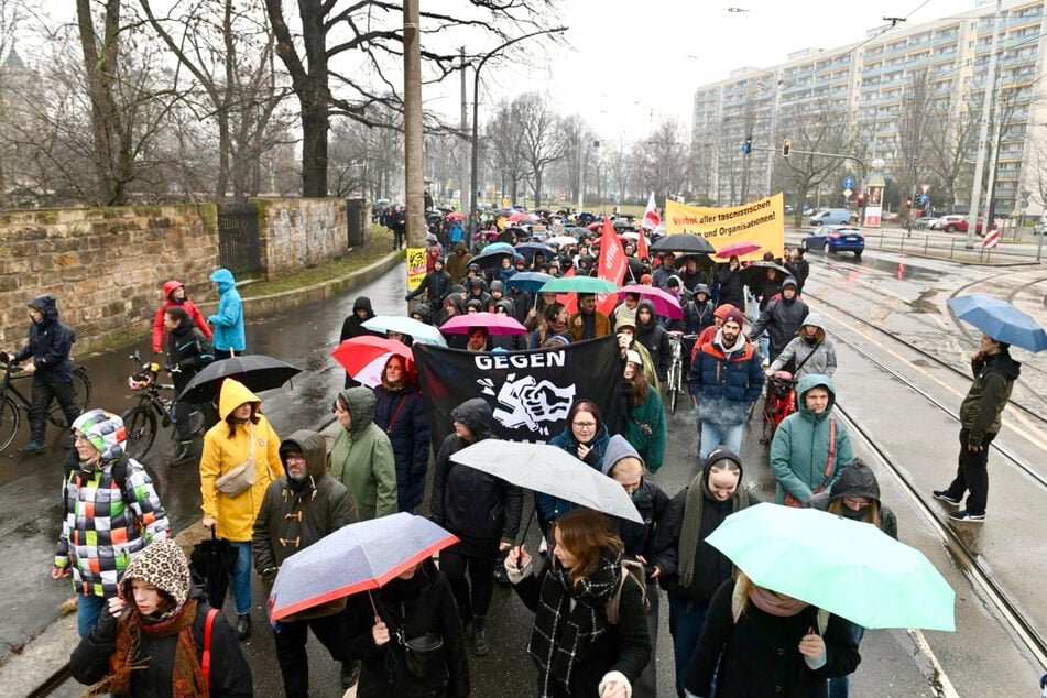 Die Demonstration am Sachsenplatz verlief friedlich.