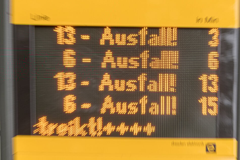 Jede Menge Ausfälle: Dresdner Fahrgäste müssen sich am Montag mehr Gedanken darüber machen, wie sie von A nach B kommen. (Archivbild)