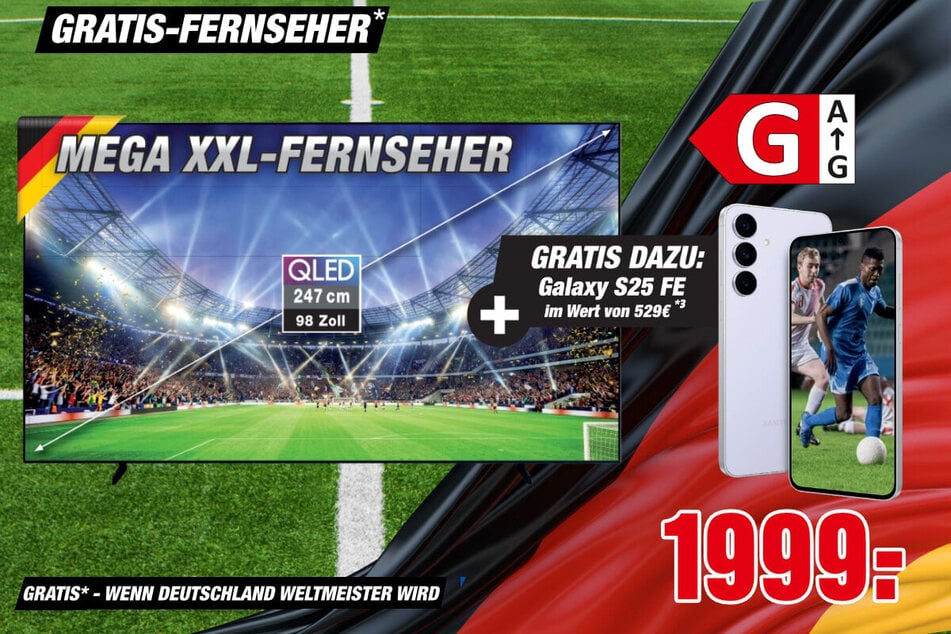 98-Zoll Samsung-Fernseher für 1.999 Euro.