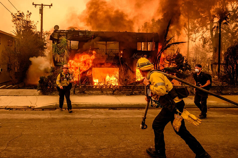 Shell-shocked Los Angeles residents on Thursday surveyed the devastation from fast-moving fires that have claimed at least five lives.