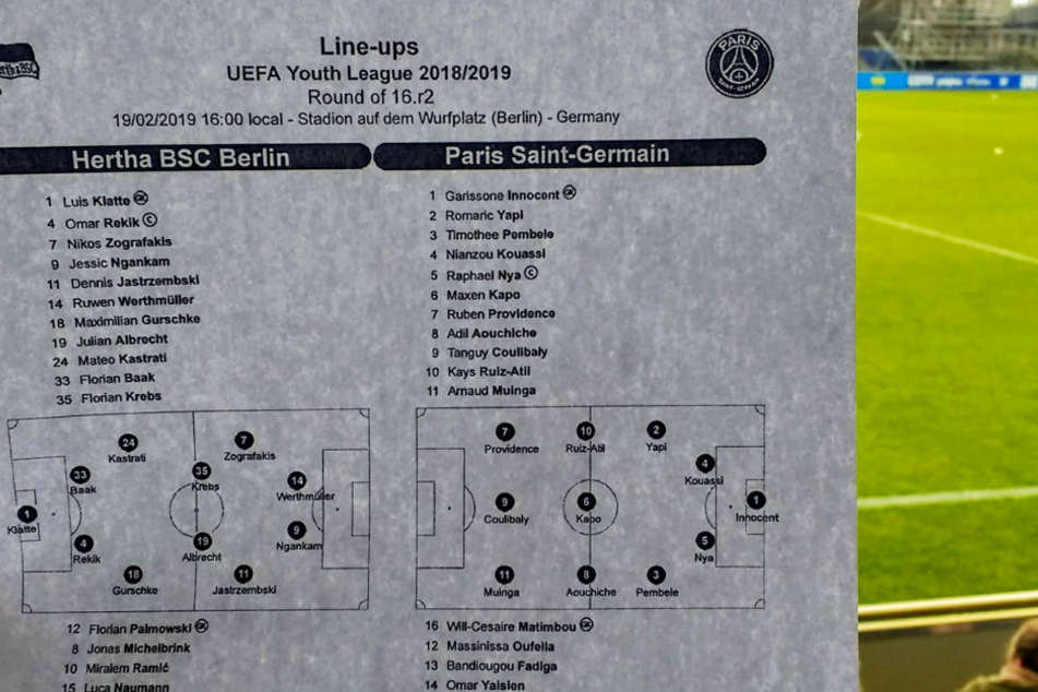Tanguy Coulibaly (19) spielte in der Jugend vom FC Paris Saint-Germain (hier in der U19) mit vielen Ausnahmetalenten zusammen.