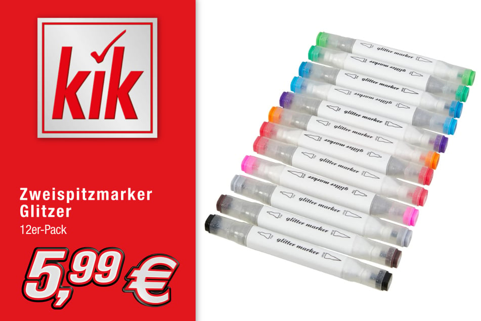 Zweispitzmarker Glitzer